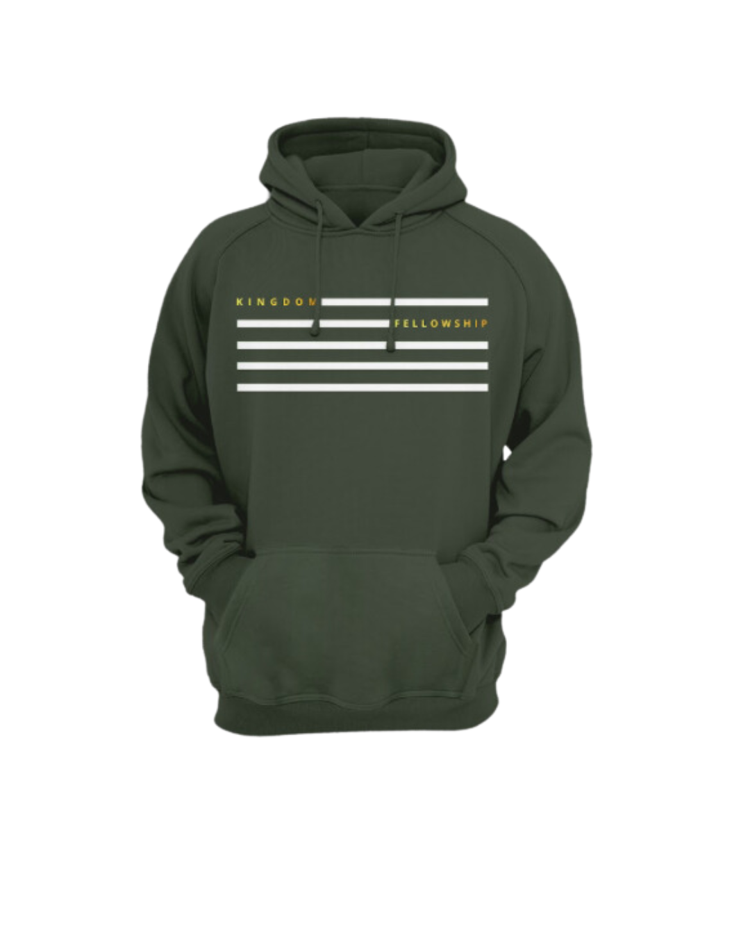 Kingdom Focused Flag Hoodie - Military Green