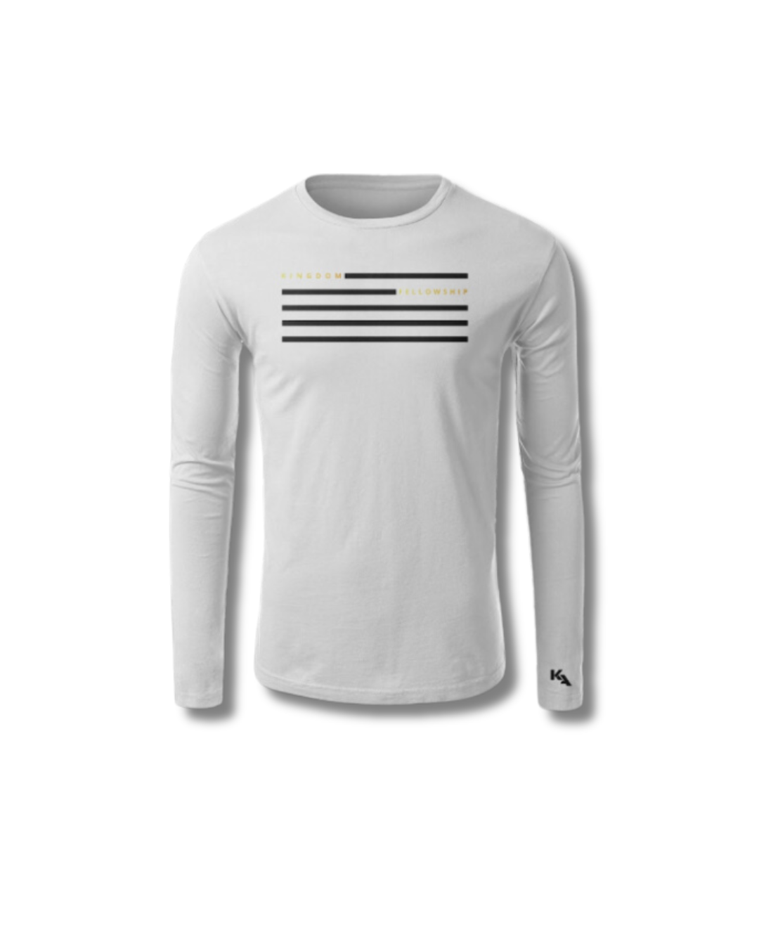 Kingdom Focused Flag Long Sleeve T-Shirt - White