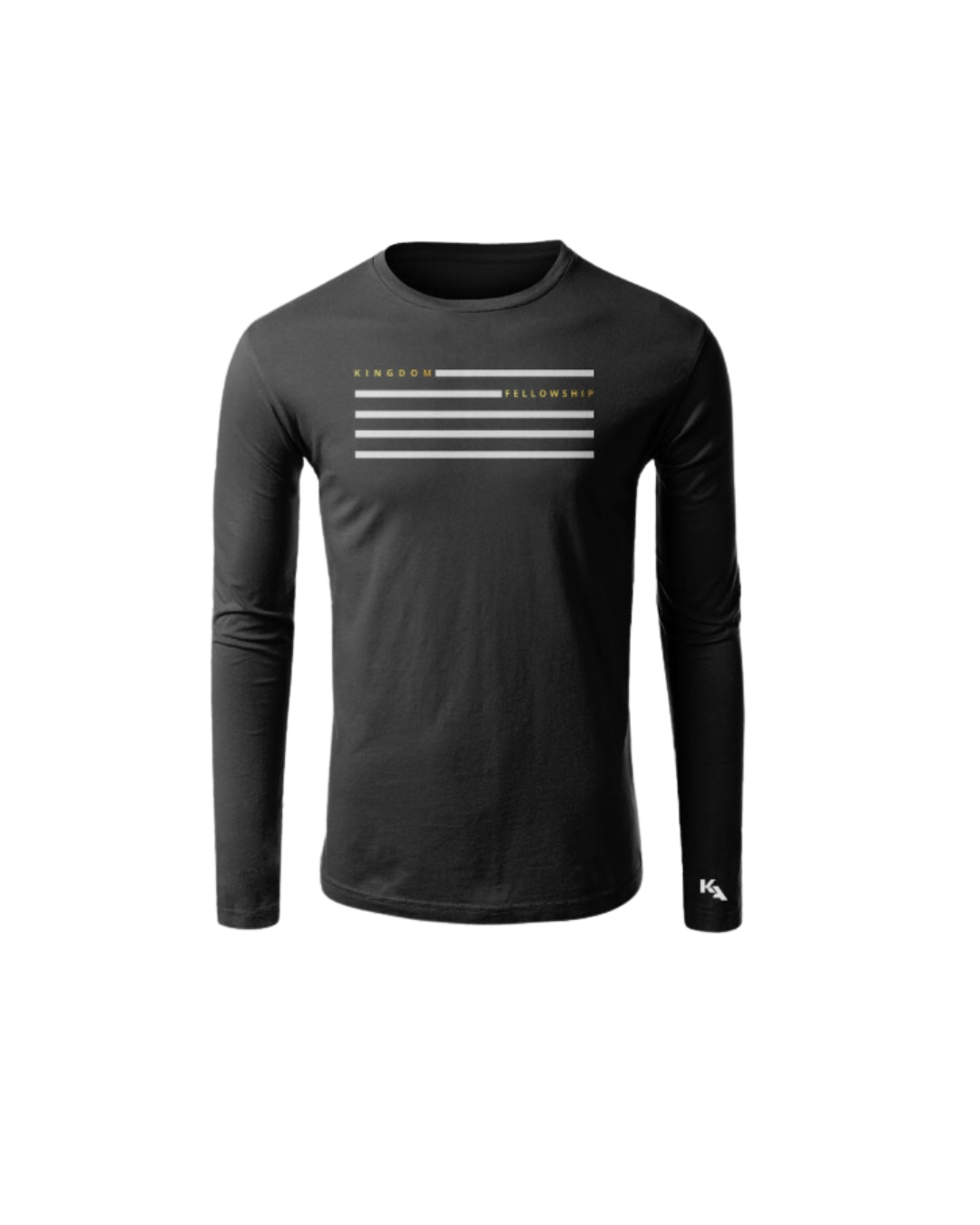 Kingdom Focused Flag Long Sleeve T-Shirt - Black