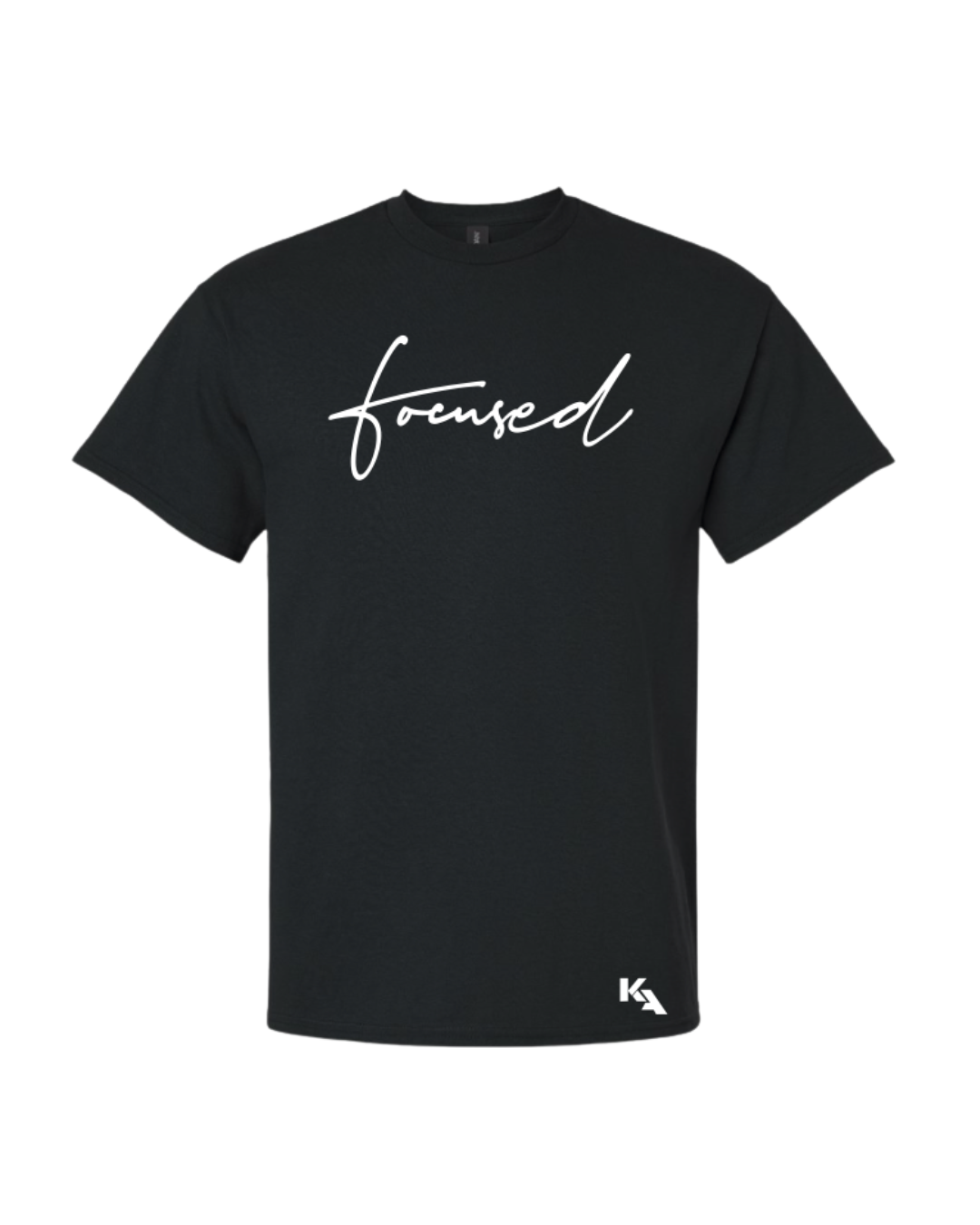 Script Focused Tee Black