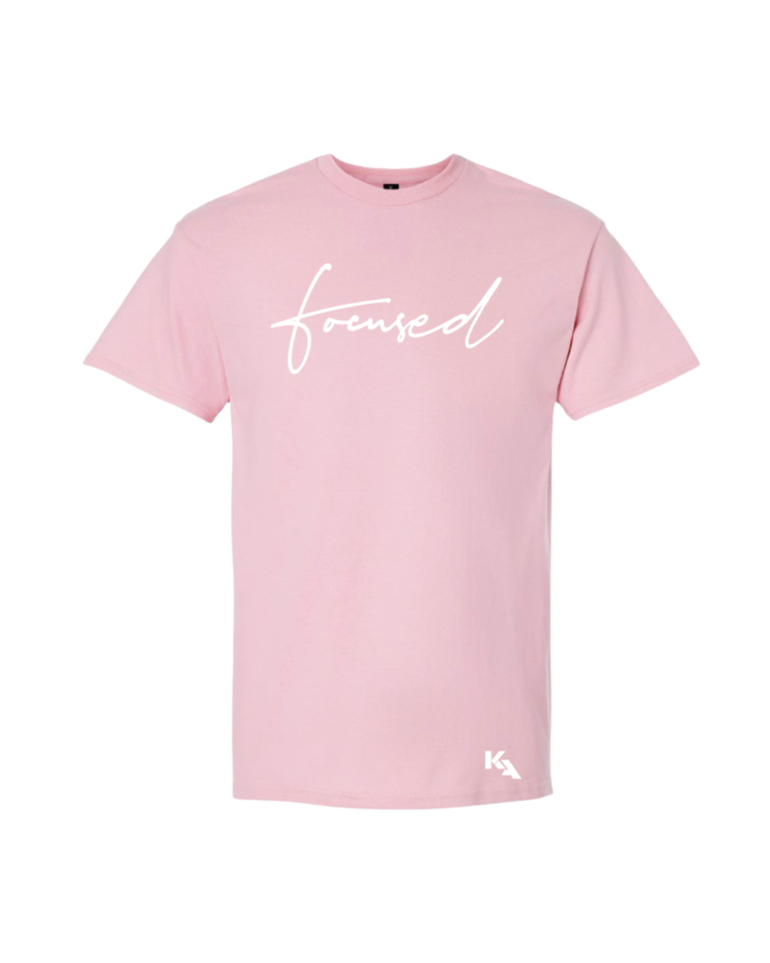 Script Focused Tee Pink