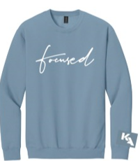 FOCUSED Crewneck Sweatshirt Stone Blue