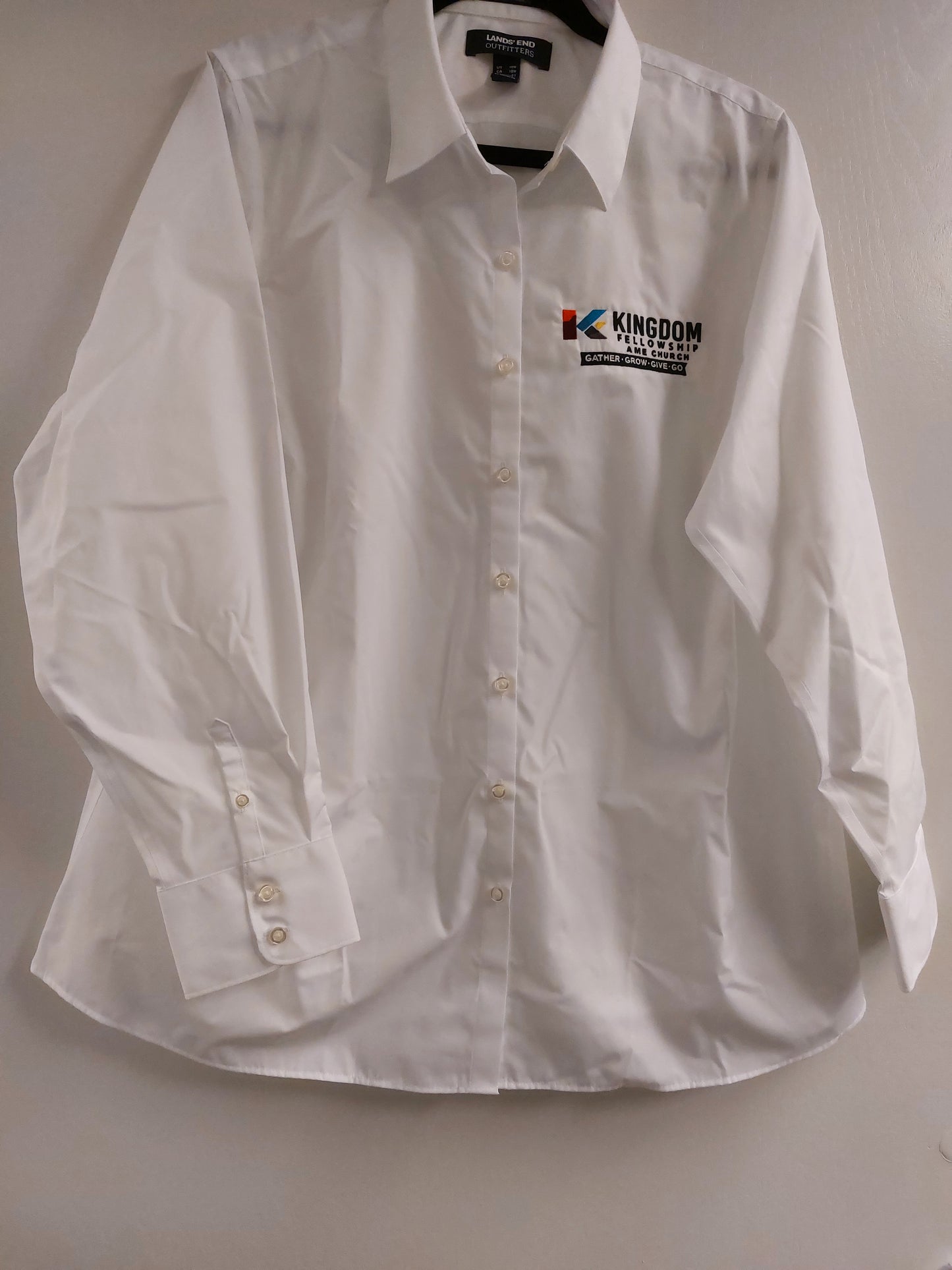 Women Kingdom Fellowship Long Sleeve Woven Shirt