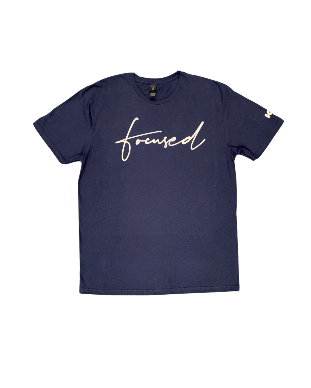 Script Focused Tees Navy