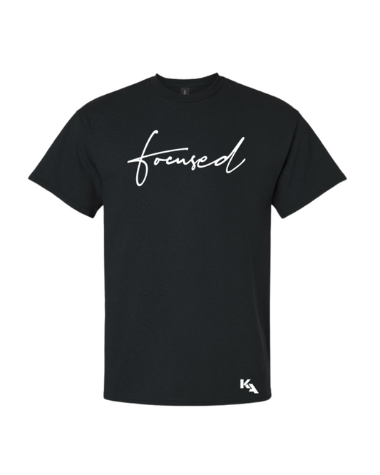 Script Focused Tee Black