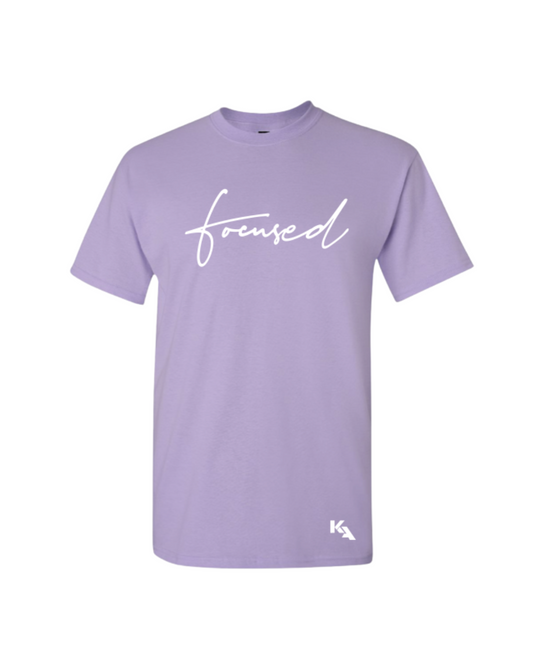 Script Focused Tee Lavender