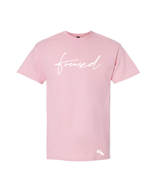Script Focused Tee Pink