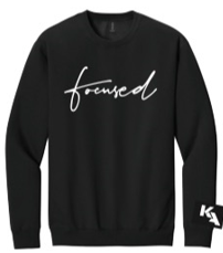 FOCUSED Crewneck Sweatshirt Black