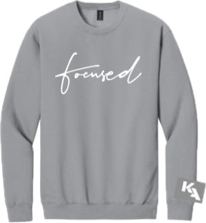 FOCUSED Crewneck Sweatshirt Cement