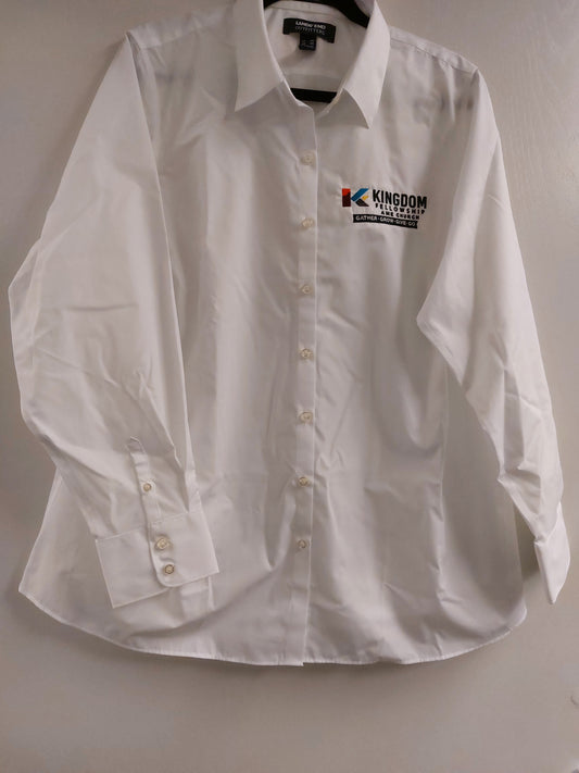 Women Kingdom Fellowship Long Sleeve Woven Shirt
